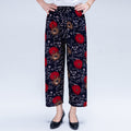 Img 18 - Summer Wide Legged Pants Plus Size Loose Casual Anti Mosquito Women Ankle-Length Mom Ice Silk Pants