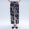 Img 19 - Summer Wide Legged Pants Plus Size Loose Casual Anti Mosquito Women Ankle-Length Mom Ice Silk Pants