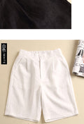 IMG 111 of Korean Shorts Women Cotton Pants Loose High Waist Slim Look Plus Size Wide Leg Casual Bermuda Shorts