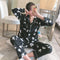 Pajamas Women Cotton Long Sleeved Korean Plus Size Cardigan Loungewear Sets Summer Sleepwear