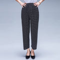 Img 14 - Summer Wide Legged Pants Plus Size Loose Casual Anti Mosquito Women Ankle-Length Mom Ice Silk Pants