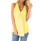 Img 10 - Summer Popular Hem Loose Sleeveless Solid Colored Tops Women Chiffon Shirt Blouse