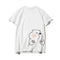 Img 4 - Silk Couple Summer Short Sleeve T-Shirt Trendy Korean Loose Elegant INS Student T-Shirt