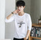 Long Sleeved T-Shirt Tops Cotton Trendy Round-Neck Matching Sweatshirt Outerwear