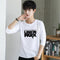 Long Sleeved T-Shirt Tops Cotton Trendy Round-Neck Matching Sweatshirt Outerwear