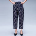 Img 15 - Summer Wide Legged Pants Plus Size Loose Casual Anti Mosquito Women Ankle-Length Mom Ice Silk Pants