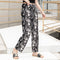 Img 11 - Summer Wide Legged Pants Plus Size Loose Casual Anti Mosquito Women Ankle-Length Mom Ice Silk Pants