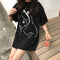 Img 7 - kumayesShort Sleeve Student insTops Summer Women Cartoon Pattern Short T Korean Round-Neck Loose T-Shirt