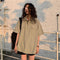Img 8 - Summer Student Korean Vintage Hong Kong Short Sleeve Blouse Loose Japanese Cargo Shirt Tops ins