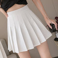 Img 6 - Korean Chequered Skirt A-Line Vintage High Waist Slim Look Chic Hip Flattering Women Skirt