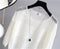 IMG 125 of Elegant See Through Summer Sweater Batwing Sleeve Loose Cardigan Women Thin Silk Tops Outerwear