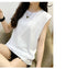 IMG 119 of Sleeveless T-Shirt Women Popular ins Casual Under Solid Colored Street Style Outdoor Loose T-Shirt