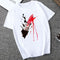 IMG 112 of Popular Red Lips Personality Printed Trendy Sexy T-Shirt Women Summer Short Sleeve Round-Neck Undershirt T-Shirt