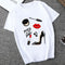 IMG 107 of Popular Red Lips Personality Printed Trendy Sexy T-Shirt Women Summer Short Sleeve Round-Neck Undershirt T-Shirt