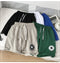IMG 104 of Japanese Shorts Men Harajuku Trendy Casual Loose Mid-Length Pants Summer Beach Shorts