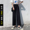 Wide Leg Pants Women Summer Thin High Waist Drape Straight Loose Slim Look Black All-Matching Casual Floor Length Pants