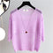 IMG 117 of Elegant See Through Summer Sweater Batwing Sleeve Loose Cardigan Women Thin Silk Tops Outerwear