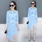 Img 10 - Mid-Length Long Sleeved Women Sexy bfNiche Belt Loose Slim-Look Blouse