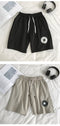 IMG 116 of Japanese Shorts Men Harajuku Trendy Casual Loose Mid-Length Pants Summer Beach Shorts