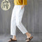 Img 6 - Cotton Plus Size Women Pants Ankle-Length Loose Casual Blend Carrot