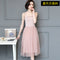 Img 4 - Korean Slimming All-Matching Cami Dress Soft Trendy Mesh Spliced Slip Dress