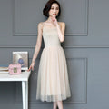 Img 8 - Korean Slimming All-Matching Cami Dress Soft Trendy Mesh Spliced Slip Dress