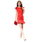 Img 4 - Summer Round-Neck Red Pencil Dress Lotus Sleeve Slim Look Elegant Formal Fishtail Korean Dress
