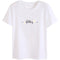 Img 5 - Summer Short Sleeve T-Shirt Printed Unisex Women Loose Korean Student White Half Sleeved Tops T-Shirt