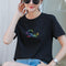 Img 12 - Summer Short Sleeve T-Shirt Printed Unisex Women Loose Korean Student White Half Sleeved Tops T-Shirt