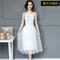 Img 7 - Korean Slimming All-Matching Cami Dress Soft Trendy Mesh Spliced Slip Dress
