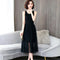 Img 11 - Korean Slimming All-Matching Cami Dress Soft Trendy Mesh Spliced Slip Dress