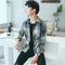 Img 3 - Gradient Chequered Shirt Men Long Sleeved Korean Trendy Handsome Casual Couple Slim Look Men Shirt