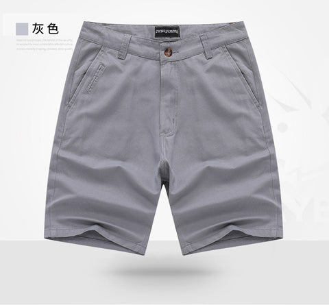IMG 119 of Men Summer Cotton Loose Plus Size Outdoor Casual Shorts Trendy Breathable knee length Beach Shorts
