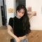 Img 9 - Lapel Sweater Women Short Tops Korean Loose T-Shirt
