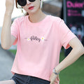 Img 3 - Summer Short Sleeve T-Shirt Printed Unisex Women Loose Korean Student White Half Sleeved Tops T-Shirt