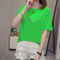Img 13 - Summer Short Sleeve T-Shirt Printed Unisex Women Loose Korean Student White Half Sleeved Tops T-Shirt