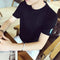 Img 5 - Summer Korean Men T-Shirt Short Sleeve Round-Neck Slim Look Half Sleeved  Thin T-Shirt