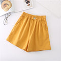 Img 9 - Popular High Waist Shorts Women Summer Outdoor All-Matching Slim Look Loose Casual Wide Leg A-Line Hot Pants