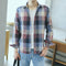 Img 5 - Gradient Chequered Shirt Men Long Sleeved Korean Trendy Handsome Casual Couple Slim Look Men Shirt