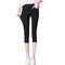 Img 5 - Summer Thin Cropped Pants Women Plus Size Stretchable Pencil High Waist Bermuda Shorts Outdoor Fitted Leggings