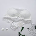 Img 6 - Sexy Lace Bare Back Bra Removable Sweet Look Teenage Girl Thin Seamless