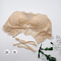Img 8 - Sexy Lace Bare Back Bra Removable Sweet Look Teenage Girl Thin Seamless