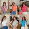 Img 2 - Lapel Sweater Women Short Tops Korean Loose T-Shirt