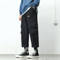ins Street Style Men Trendy Straight Loose Student All-Matching Japanese Casual Long Korean Cargo Pants