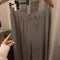 Original Diamond Sparkle Wide Leg Pants Women Star Floor Length All-Matching Drape Slim Look Pleated Chiffon Ice Silk Pants