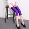 Img 7 - Gloss Pants Thin Stretchable Plus Size Pound Outdoor Twinkle Three Quarter Women Leggings