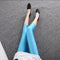 Img 16 - Gloss Pants Thin Stretchable Plus Size Pound Outdoor Twinkle Three Quarter Women Leggings