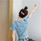 IMG 108 of Trendy Popular Short Sleeve T-Shirt Women Summer Korean ins Bare Belly Slim Look Tops T-Shirt