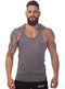 IMG 104 of Summer Solid Colored Cotton Tank Top Men Sporty Fitness Y Tank Top