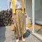 Img 7 - Summer Korean Loose High Waist Floral Skirt Women Mid-Length Slim Look All-Matching Chiffon Skirt